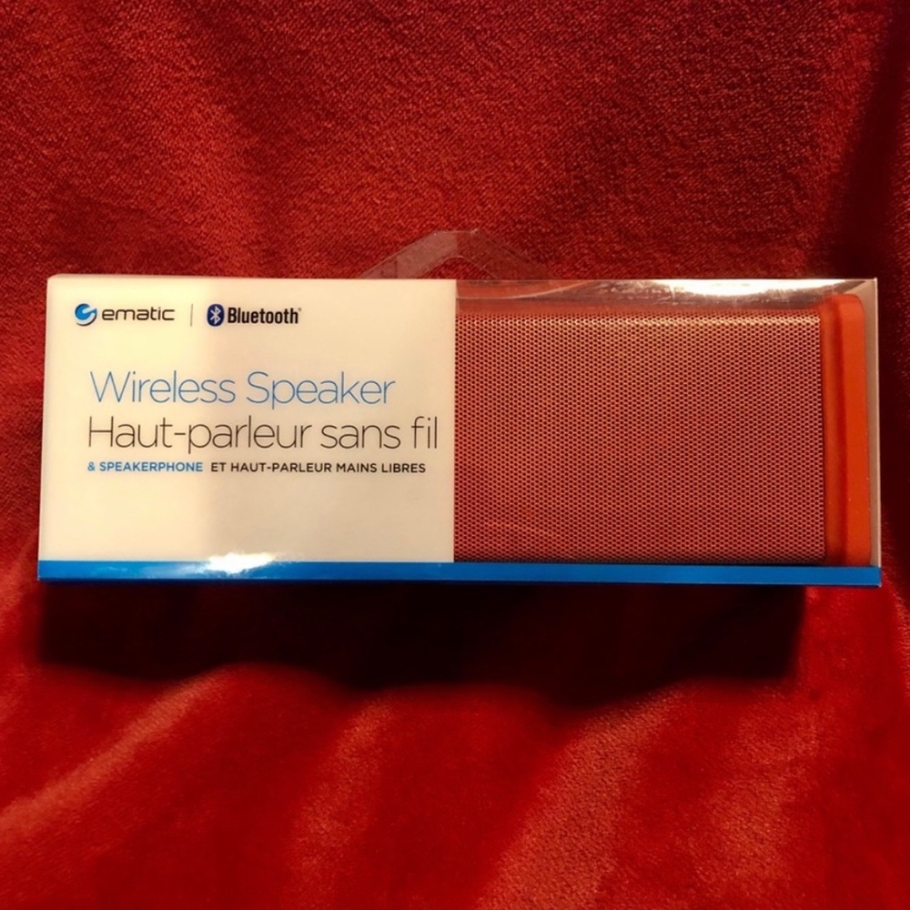 Ematic Bluetooth Wireless Speaker - Red
